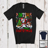 MacnyStore - Personalized Custom Name Irish You A Merry Christmas; Joyful Dabbing Santa; Irish Flag T-Shirt
