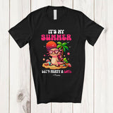 MacnyStore - Personalized Custom Name It's My Summer Party A Lotl; Adorable Summer Vacation Axolotl Animal T-Shirt