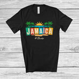 MacnyStore - Personalized Custom Name Jamaica; Joyful Summer Vacation Party Beach; Friends Family T-Shirt