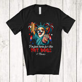 MacnyStore - Personalized Custom Name Just Here For The Hot Dogs; Proud Chihuahua Liberty Patriotic T-Shirt