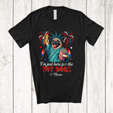 MacnyStore - Personalized Custom Name Just Here For The Hot Dogs; Proud Pug Liberty Patriotic T-Shirt