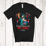 MacnyStore - Personalized Custom Name Just Here For The Hot Dogs; Proud Whippet Liberty Patriotic T-Shirt