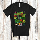 MacnyStore - Personalized Custom Name Just One More; Lovely Mother's Day Plant Lady Mom Indoor Flowers T-Shirt