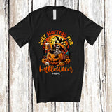 MacnyStore - Personalized Custom Name Just Waiting For Halloween; Horror Skeleton Drinking Beer Inside Pumpkin T-Shirt