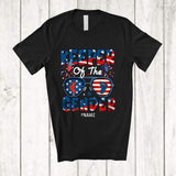 MacnyStore - Personalized Custom Name Keeper Of The Gender; Proud 4th Of July Gender Reveal Sunglasses T-Shirt