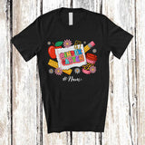 MacnyStore - Personalized Custom Name Kindergarten; Lovely First Day Of School Tools Coffee; Students Teacher T-Shirt