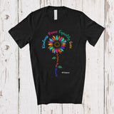 MacnyStore - Personalized Custom Name Kindness Peace Equality Diversity; Adorable Human Rights Sunflower T-Shirt