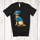 MacnyStore - Personalized Custom Name Labrador Retriever I Love Dad; Lovely Father's Day Tattooed on Hand T-Shirt