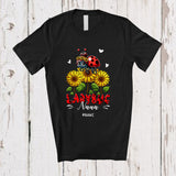 MacnyStore - Personalized Custom Name Ladybug Nana; Adorable Mother's Day Sunflowers Ladybug; Family T-Shirt