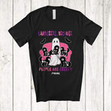 MacnyStore - Personalized Custom Name Landseers People Creepy; Amazing Halloween Boo Ghost Family T-Shirt