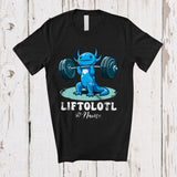 MacnyStore - Personalized Custom Name Liftolotl; Adorable Kawaii Axolotls Gym Girl Lover; Family T-Shirt