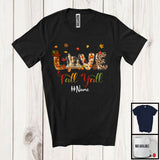 MacnyStore - Personalized Custom Name Love Fall Y'All; Amazing Thanksgiving Autumn Chess Player; Sport T-Shirt