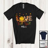 MacnyStore - Personalized Custom Name Love Fall Y'All; Amazing Thanksgiving Autumn Softball Player; Sport T-Shirt