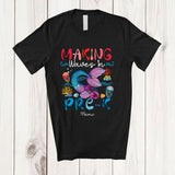 MacnyStore - Personalized Custom Name Making Waves In Pre-K; Lovely Back To School Girls Mermaid Tail T-Shirt