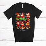 MacnyStore - Personalized Custom Name Merry Christmas; Lovely Collection Gnomes Wine; Drinking Drunker T-Shirt