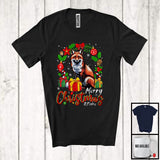 MacnyStore - Personalized Custom Name Merry Christmas; X-mas Fox Wild Animal Snow; Family Group T-Shirt