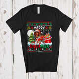 MacnyStore - Personalized Custom Name Merry Dachsmas; Amazing Christmas Lights Sweater Dachshund Santa T-Shirt