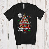 MacnyStore - Personalized Custom Name Merry Walmas; Adorable Christmas Tree Santa Walrus Sea Animal T-Shirt