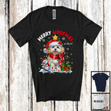 MacnyStore - Personalized Custom Name Merry Woofmas; Lovely Christmas Lights Santa Maltipoo; Snowman T-Shirt