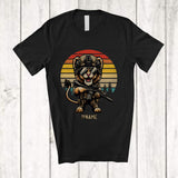 MacnyStore - Personalized Custom Name Military Lion Veteran; Lovely Lion Lover Soldier Army Proud T-Shirt