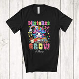 MacnyStore - Personalized Custom Name Mistakes Help Us Grow; Joyful First Day Of School Unicorn; Teacher T-Shirt