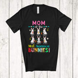 MacnyStore - Personalized Custom Name Mom Of The Most Awesome Bunnies; Lovely Easter Bunny Family T-Shirt