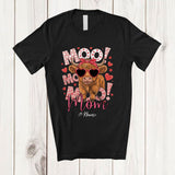 MacnyStore - Personalized Custom Name Mom; Lovely Mother's Day Cattle Cow Sunglasses; Farm Farmer T-Shirt