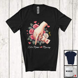 MacnyStore - Personalized Custom Name Mommy, Lovely Mother's Day Flowers Roses Baby Hands, Family Group T-Shirt