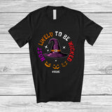 MacnyStore - Personalized Custom Name Most Likely To Be Wicked; Joyful Halloween Witch Hat; Family T-Shirt