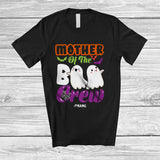 MacnyStore - Personalized Custom Name Mother Of The Boo Crew; Adorable Halloween Boo Ghost; Family T-Shirt
