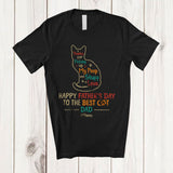 MacnyStore - Personalized Custom Name Mother's Day To Best Cat Dad; Lovely Father's Day Paws; Vintage T-Shirt