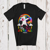 MacnyStore - Personalized Custom Name My Farts Are Magical; Humorous Dabbing Unicorn Rainbow; Family T-Shirt