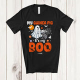 MacnyStore - Personalized Custom Name My Guinea Pig It's My Boo; Humorous Halloween Ghost Skeleton T-Shirt