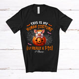 MacnyStore - Personalized Custom Name My Human Costume Pig; Lovely Halloween Pumpkin Farm Farmer T-Shirt