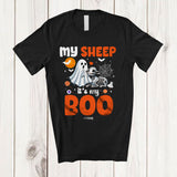 MacnyStore - Personalized Custom Name My Sheep It's My Boo; Humorous Halloween Sheep Ghost Skeleton T-Shirt