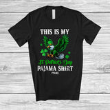 MacnyStore - Personalized Custom Name My St. Patrick's Day Pajama Shirt; Joyful Flying Eagles Leprechaun T-Shirt