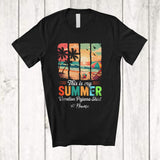 MacnyStore - Personalized Custom Name My Summer Vacation Pajama Shirt; Joyful Vintage Summer Beach T-Shirt