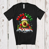 MacnyStore - Personalized Custom Name Nanacado; Adorable Christmas Santa Avocado Nana Pregnancy; Vegan T-Shirt