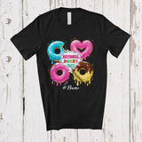 MacnyStore - Personalized Custom Name National Donut Day; Colorful Donut Sweet Cake; Family Friends T-Shirt
