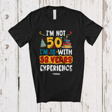MacnyStore - Personalized Custom Name Not 50 18 With 32 Years Experience; Joyful 50th Birthday Celebration T-Shirt