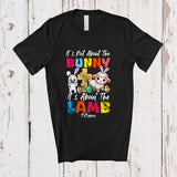 MacnyStore - Personalized Custom Name Not About The Bunny It's About The Lamb; Lovely Easter Cross Family T-Shirt