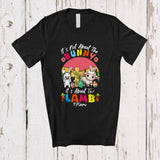 MacnyStore - Personalized Custom Name Not About The Bunny It's About The Lamb; Lovely Easter Cross Retro T-Shirt
