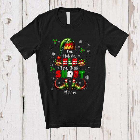 MacnyStore - Personalized Custom Name Not An Elf I'm Just Short; Joyful Christmas Elf Costume Pajama; Family T-Shirt