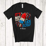 MacnyStore - Personalized Custom Name Not Gonna Lick Itself; Sarcastic 4th Of July Ice Cream; Patriotic T-Shirt