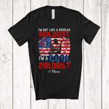 MacnyStore - Personalized Custom Name Not Like Regular Biologist; Proud 4th of July Biologist Patriotic T-Shirt