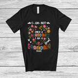 MacnyStore - Personalized Custom Name Not Only Grandma Great Grandma; Lovely Mother's Day Flowers Heart T-Shirt