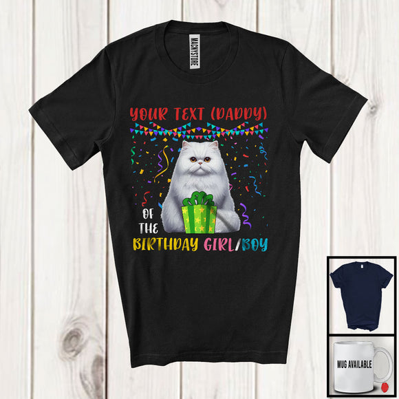 MacnyStore - Personalized Custom Name Of The Birthday Boy Girl, Adorable Birthday Cat Lover, Family Group T-Shirt