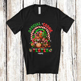 MacnyStore - Personalized Custom Name Official Candy Tester; Joyful Christmas Cookie Sweet Rainbow T-Shirt