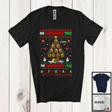 MacnyStore - Personalized Custom Name Oh Hamburger Tree; Amazing Christmas Tree Sweater Hamburger; Food T-Shirt