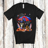 MacnyStore - Personalized Custom Name Papillon Relax Wait For 4th of July; Lovely US Flag Patriotic T-Shirt